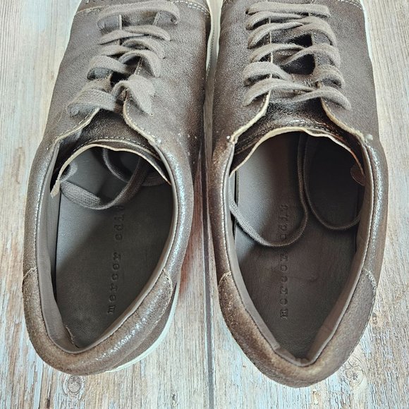 Mercer Edit bronze Catcall leather upper sneakers, size 8 - Picture 4 of 8